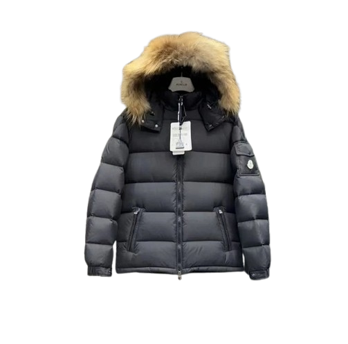 Moncler – Kurtka puchowa z futrzanym kapturem